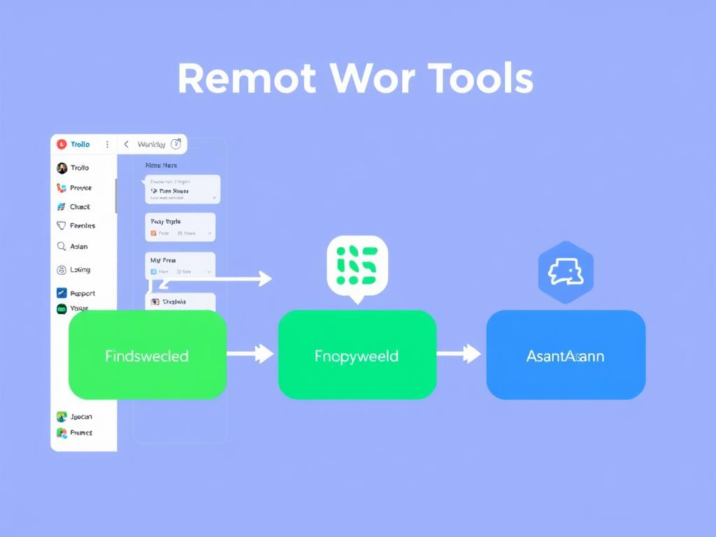 emote Work Tools: Trello, Slack, and Asana Example Workflow Integration фото